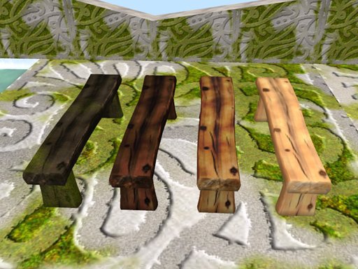 Log bench cut
